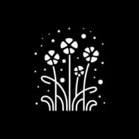 fleurs - minimaliste et plat logo - vecteur illustration