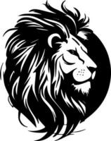 lion, noir et blanc vecteur illustration