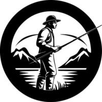 pêche - minimaliste et plat logo - vecteur illustration
