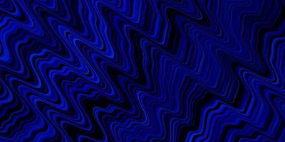 texture vectorielle bleu foncé avec des courbes illustration lumineuse avec motif d'arcs circulaires dégradés pour les publicités publicitaires vecteur