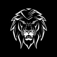 lion, noir et blanc vecteur illustration