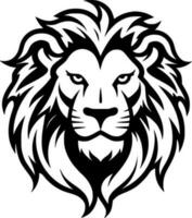 lion, noir et blanc vecteur illustration