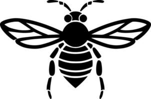 abeille - minimaliste et plat logo - vecteur illustration