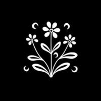 fleurs - minimaliste et plat logo - vecteur illustration