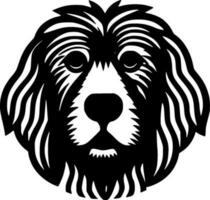 chien, noir et blanc vecteur illustration