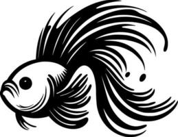 bêta poisson, minimaliste et Facile silhouette - vecteur illustration