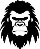 gorille, minimaliste et Facile silhouette - vecteur illustration