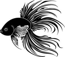 bêta poisson - minimaliste et plat logo - vecteur illustration
