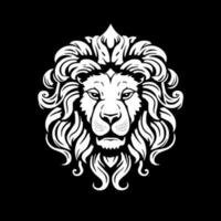 lion, noir et blanc vecteur illustration