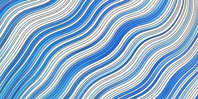 modèle vectoriel bleu clair avec des lignes tordues échantillon lumineux avec des formes de lignes pliées colorées pour la promotion de votre entreprise
