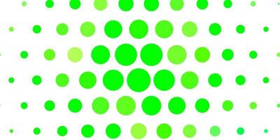 motif vectoriel vert clair avec des cercles illustration abstraite moderne avec motif de formes de cercle coloré pour les pages de destination des sites Web