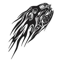 metalhead tribal tatouage une variante 8 ,bien pour graphique dessins ressources, imprimer, affiche, tatouage, et plus. vecteur