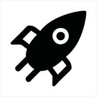 minimaliste fusée icône pictogramme style vecteur image