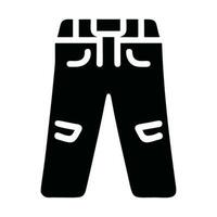 un pantalon icône silhouette logo vecteur