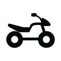 moto icône silhouette logo vecteur