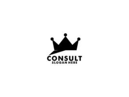 consultant Roi agence logo, consulter logo vecteur modèle