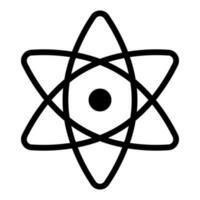 atomique icône. science. circonférentiel électrons. vecteur. vecteur