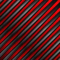 contraste rouge et noir brillant métallique rayures Contexte vecteur