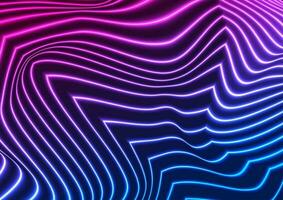 bleu violet écoulement réfracté néon vagues abstrait Contexte vecteur