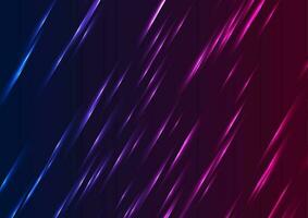 bleu violet embrasé néon lignes abstrait Contexte vecteur