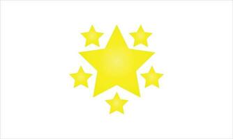 d'or étoile prix icône sur blanc Contexte vecteur
