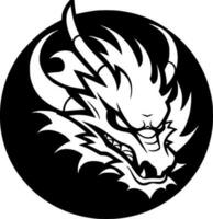 dragon, minimaliste et Facile silhouette - vecteur illustration