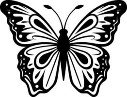 papillon, noir et blanc vecteur illustration