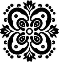 mandala - minimaliste et plat logo - vecteur illustration