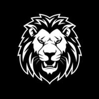 lion, noir et blanc vecteur illustration