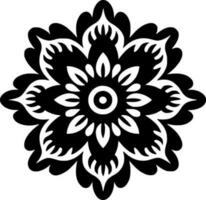 mandala - minimaliste et plat logo - vecteur illustration