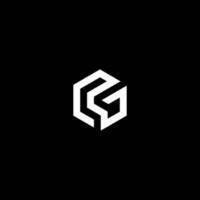 polygone forme lettre g logo conception. adapté pour votre conception besoin, logo, illustration, animation, etc. vecteur