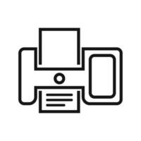 imprimante icône pour mobile applications ou sites Internet vecteur