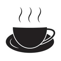une tasse de chaud café café ou caféine boisson plat Icônes pour applications et sites Internet vecteur
