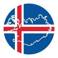 Islande drapeau logo vecteur