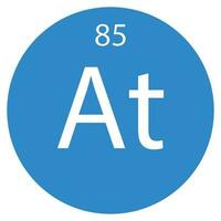 icône astatine vecteur