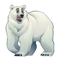 de bonne humeur polaire ours vecteur dessin animé illustration