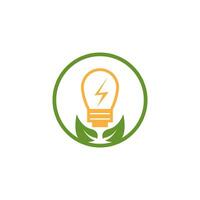 éco Puissance énergie logo vecteur modèle illustration
