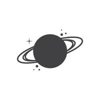 une Saturne planète symbole vecteur illustration