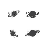 une Saturne planète symbole vecteur illustration