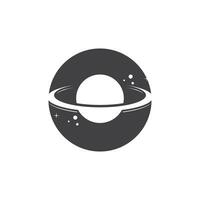 une Saturne planète symbole vecteur illustration