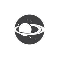 une Saturne planète symbole vecteur illustration