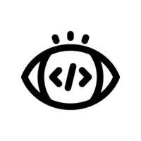 vision icône. vecteur icône pour votre site Internet, mobile, présentation, et logo conception.