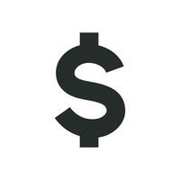 dollar devise icône graphique vecteur illustration