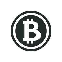 bitcoin devise icône graphique vecteur illustration