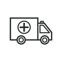 ambulance icône graphique vecteur conception illustration
