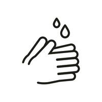main la lessive et main désinfectant icône graphique vecteur conception illustration