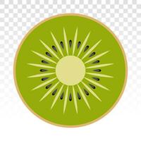 kiwi fruit ou chinois groseille à maquereau plat Couleur Icônes pour applications ou site Internet vecteur