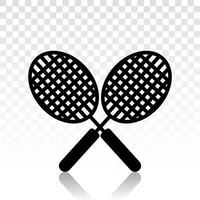 badminton raquette vecteur plat Icônes pour des sports applications et sites Internet