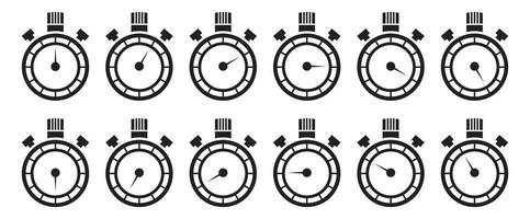 temps icône avec une blanc arrière-plan, l'horloge symbole, chronomètre signe, vecteur illustration élément