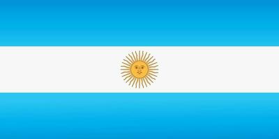 Argentine drapeau avec officiel couleurs. vecteur